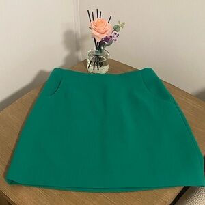 J. Crew Factory Green Mini Skirt